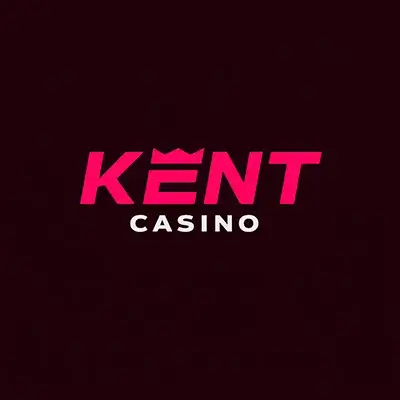 Официальный логотип онлайн казино Kent Casino (Кент) на темном фоне.