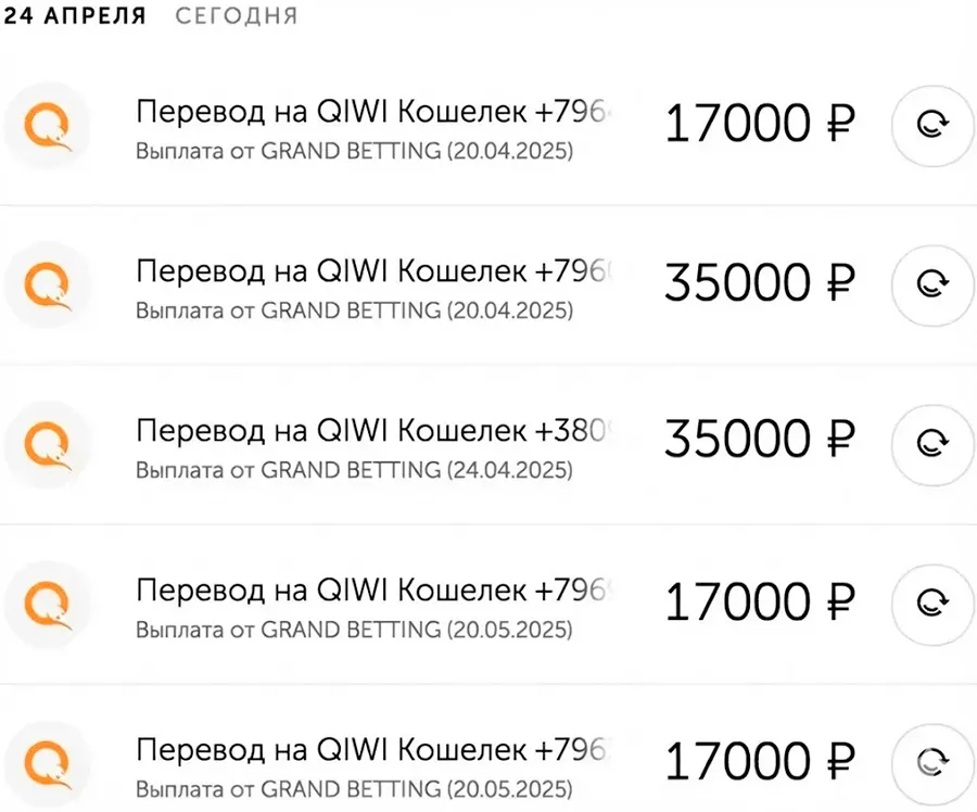 Доказательство вывода денег с сайта Игрун после использования стратегий